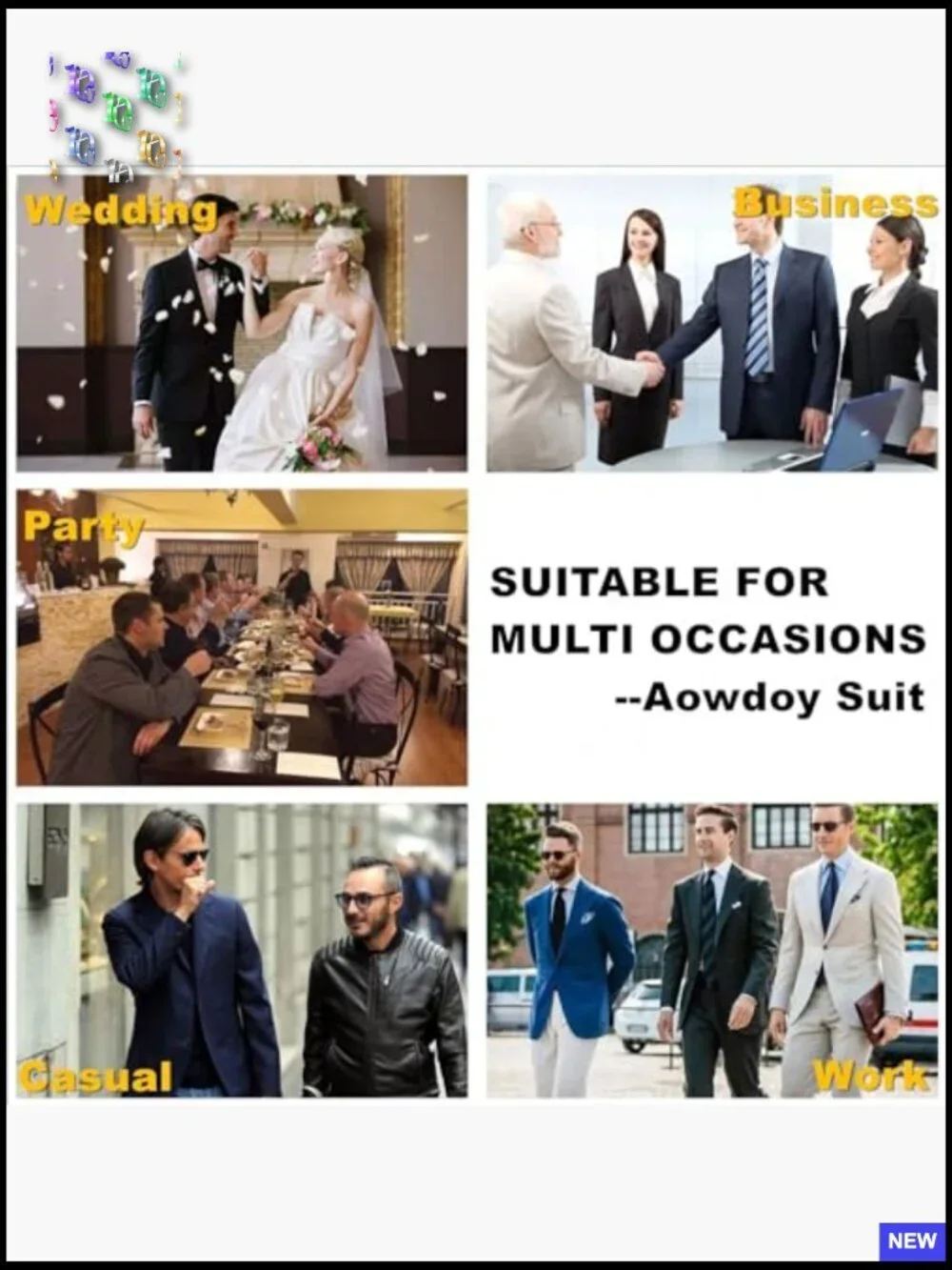 Slim Fit Blazer Modern Classic Tuxedo Jacket for Formal Wedding Prom